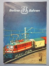 Katalog Modelleisenbahn Züge Loks Waggons Gleise Berliner Bahnen TT 1977 1978