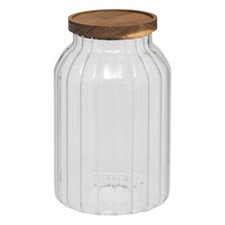 Glasbehälter mit Holzdeckel