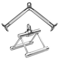 Seilzug Set - Parallelgriff mit Gelenk + V Griff | Seilzuggriff Kabelzuggriff