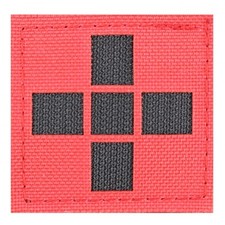Rot Kreuz Patch 5x5 cm – Erste Hilfe Notfall Kennzeichnung für Rucksack Tasche