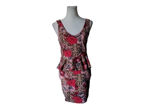 Rosa leoparden partykleid - leoparden,