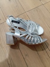 Schmuck Sandale Neu Silber 