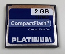 2 GB CF Compact-flash Card Speicher-Karte Platinum 2GB für Kamera PC