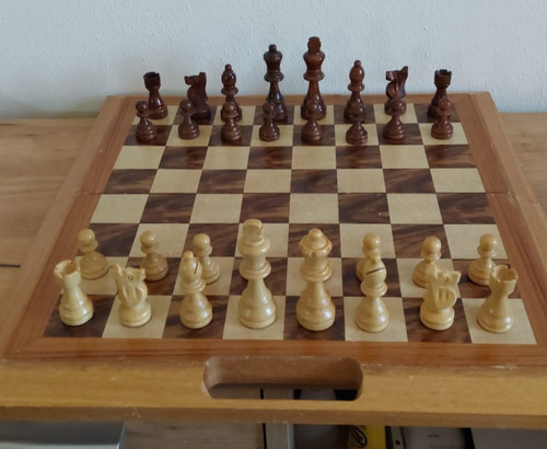 Schachspiel backgammon im - /,