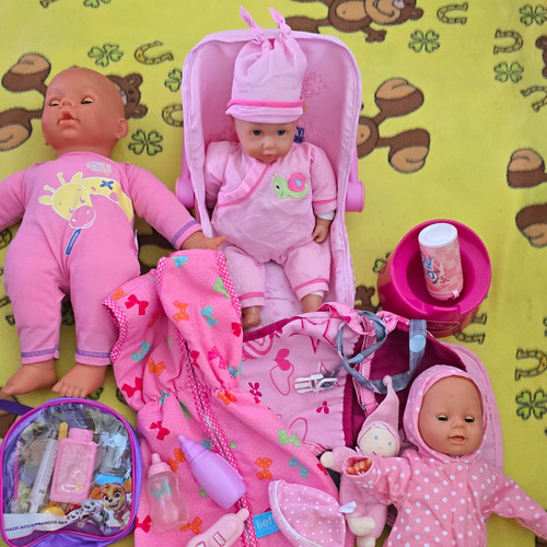 Puppen spielset babypuppen - 3,