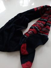 Strumpfhose. Strick Gr. 134/146 schwarzrotStreifen  Ringel blickdicht neuwertig 