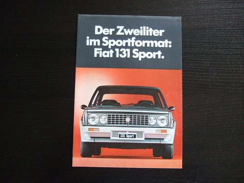 Prospekt fiat 131 sport 1978 - fiat,
