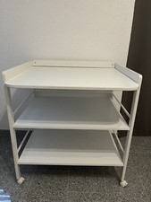 Wickelregal groß,  Geuther, weiß, Holz, verschiebbar, gebraucht, guter Zustand