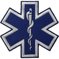 Star of Life Patch Bügeleisen