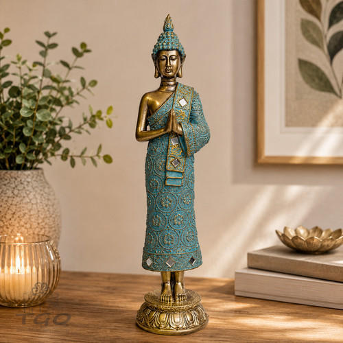 Thai buddha figur stehend - thai,