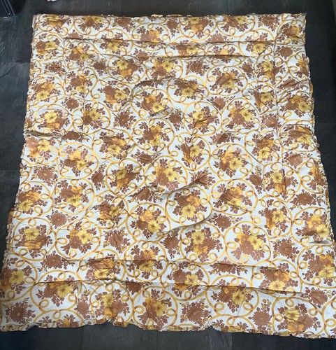 Retro gelb braun blumen - &,