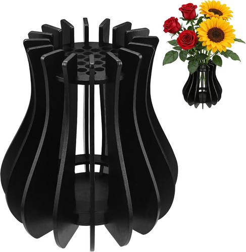 Holzvasen für lego blumen - holzvasen,