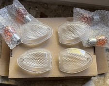 Blinkerschalen weiß/transparent mit orangen Birnen Suzuki V-Strom DL XT 650 Neu