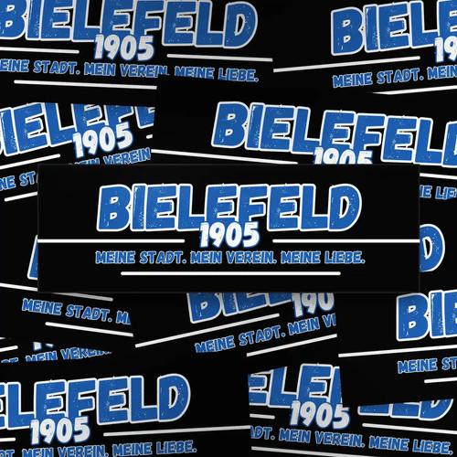 100x bielefeld aufkleber - bielefeld, aufkleber/