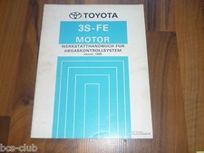 TOYOTA MOTOR 3S-FE in MR2 / Corona Emission Abgasreinigung WERKSTATT HANDBUCH
