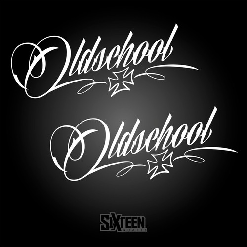 Oldschool aufkleber set - aufkleber,