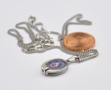 Weißgold Matt Kette Anhänger