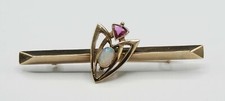 Rotgold brosche nadel opal - nadel,