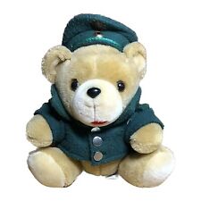Polizei Teddy Bär Stofftier 80er Jahre grüne Uniform Police Plush
