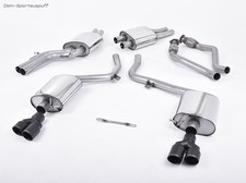 Milltek Sportauspuffanlage ab Kat Audi S5 B8 Sportback Bj10-11 je 2x80mm schwarz