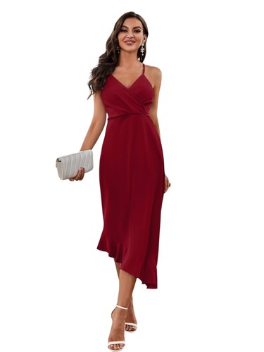 Elegantes midikleid mit - elegantes,