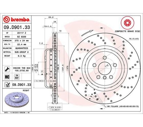 Brembo bremsscheibe prime - brembo,