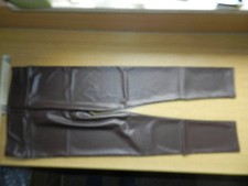 Damen Kunstleder  Leggins Hose Leder-Optik Hohe Taille High-Waist  braun