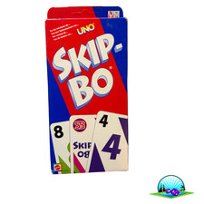Skip Bo Kartenspiel Mattel blau rote Ausgabe 2003  - vollständig