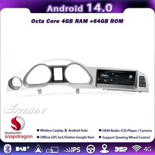 4+64GB Android 14 Autoradio Carplay GPS Navi Bluetooth IPS DSP DAB+Radio Audi A6