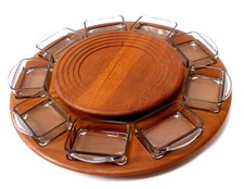Drehtablett,TEAK,Tablett,DIGSMED Danmark,Dänisch Modern,teak tray,Lazy Susan