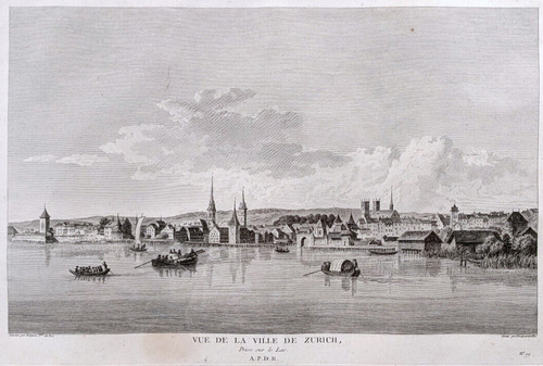Ansicht zürich 1780 schweiz - zÜrich,