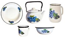 emaillierte Geschir Blaubeere