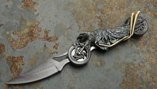 Albainox "EAGLE BIKER" Taschenmesser Bikermesser Messer mit LED Lampe 18273