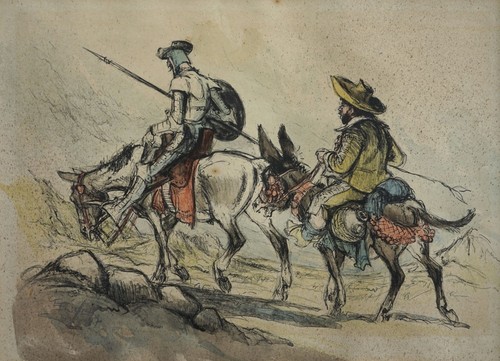 Don quijote und sancho - und,
