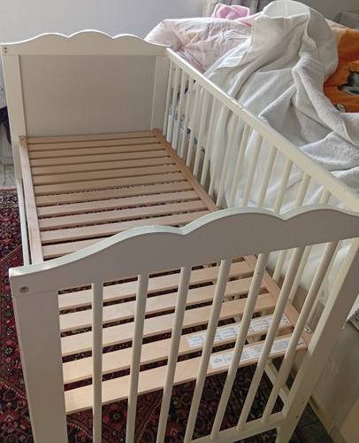 Weißes kindergitterbett aus - weißes,