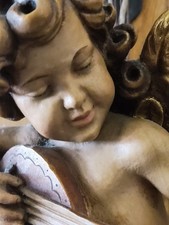 Anri Engel handgeschnitzt Holz Engelfigur Putto Holzfigur Südtirol Schwebeengel 