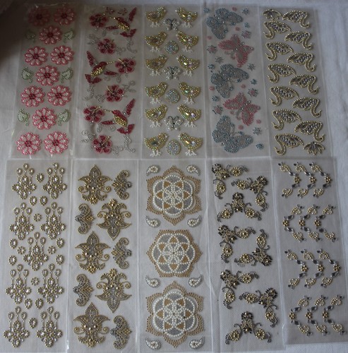 Bogen strass ornamente - 1, strass-ornamente