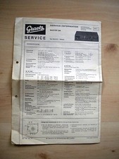 Graetz Master 306 Schaltplan Service-Information Reparaturhinweise