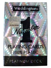 Waddingtons of London Platinum Deck Spielkarten 100% Plastik Kartenspiel