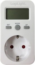 Logilink Stromzähler für Steckdose Engerie Meßgerät Energiekosten Strom Zähler 
