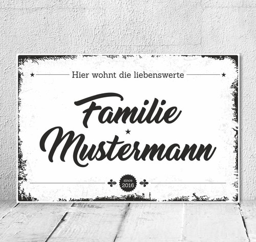 Schild vintage shabby - schild,