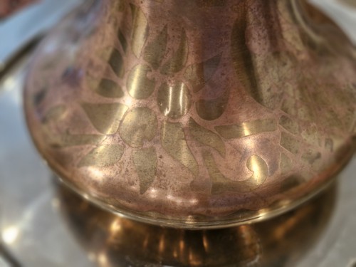 Artdeco vase aus metall - aus,