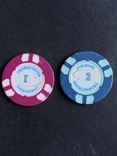 2x Casino Jetons Rostock Kurhaus 1+2 Euro Mecklenburg Vorpommern