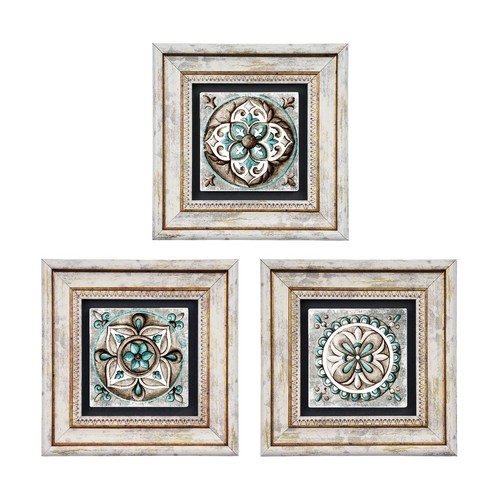Rustikales mandala 3er set - rustikales,
