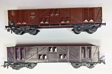 2 x Piko H0 Hochbordwagen