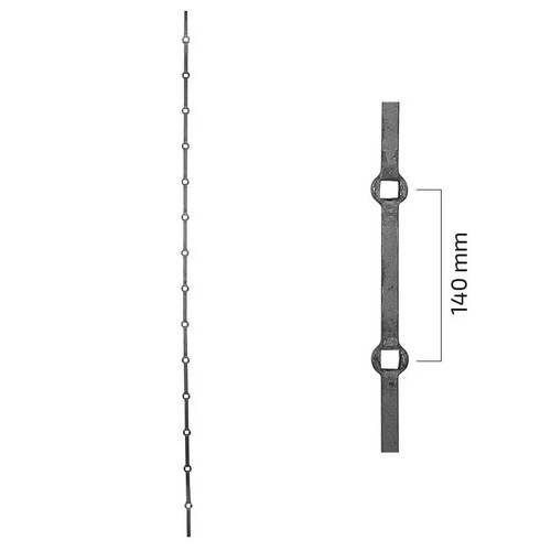 Lochstab 14x14 fenstergitter - 14x14,