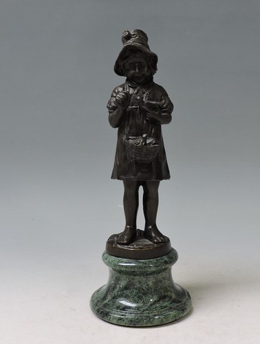 Bronze figur mädchen mit - mädchen,