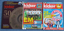 3 Stück Kicker Sonderhefte ( 50 Jahre Bundesliga, Bayern 25 x Meister, EM 2016)