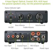 192khz/24bit Audio Verstärker Mini Verstärker Lautsprecher Weiß Mini Hifi Anlage