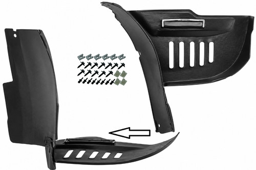 Radhausschale clips vorne - radhausschale, +